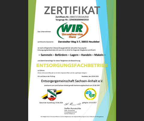entsorgungsfachbetrieb